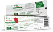 Back Image: Aloe Dent children's aloe vera toothpaste strawberry flavour 50ml tube & box