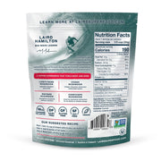 Laird Superfood non-dairy instant latte ingredients label and barcode 227g on white background