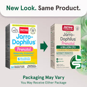 Jarrow Formulas Jarro-Dophilus® Prenatal – 6 Billion CFU, 30 Veggie Capsules