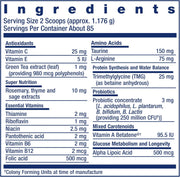 Label of Life Extension Cat Mix powder showing ingredients and feeding directions.