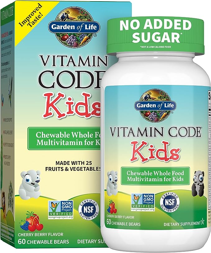 Garden of LIfe Vitamin Code Kids, Cherry Berry Flavour, Chewable Bears