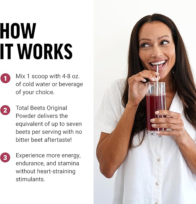 Force Factor Total Beets Superfood Powder Drink Mix, Pomegranate Berry