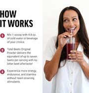 Force Factor Total Beets Superfood Powder Drink Mix, Pomegranate Berry