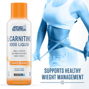 Applied Nutrition L-Carnitine 3000 Liquid, Tangy Orange - 480ml