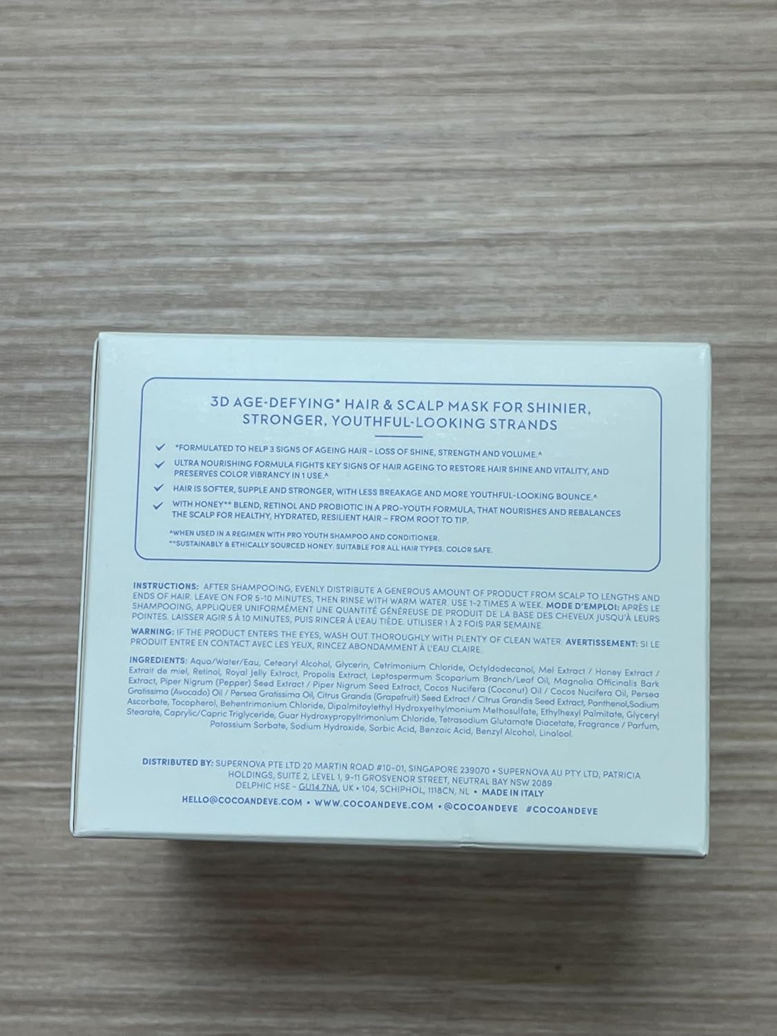 Coco & Eve Pro Youth Hair & Scalp Mask with Honey & Retinol - 212ml