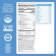 Garden of Life Raw Organic Vegan Protein Powder supplement facts label tub 660g