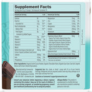 Supplement facts for Sunwarrior Plant-Based Beauty Protein - Chocolate Fudge
