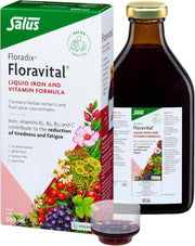Floradix Floravital liquid iron and vitamin formula bottle front label 500ml