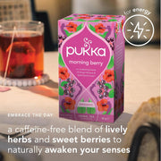 Pukka Organic Herbal Tea, Morning Berry - 20 Sachets