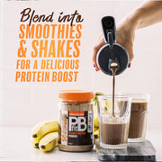 How to Use: PBfit Chocolate Peanut Butter Powder mixing instructions cocoa peanut powder