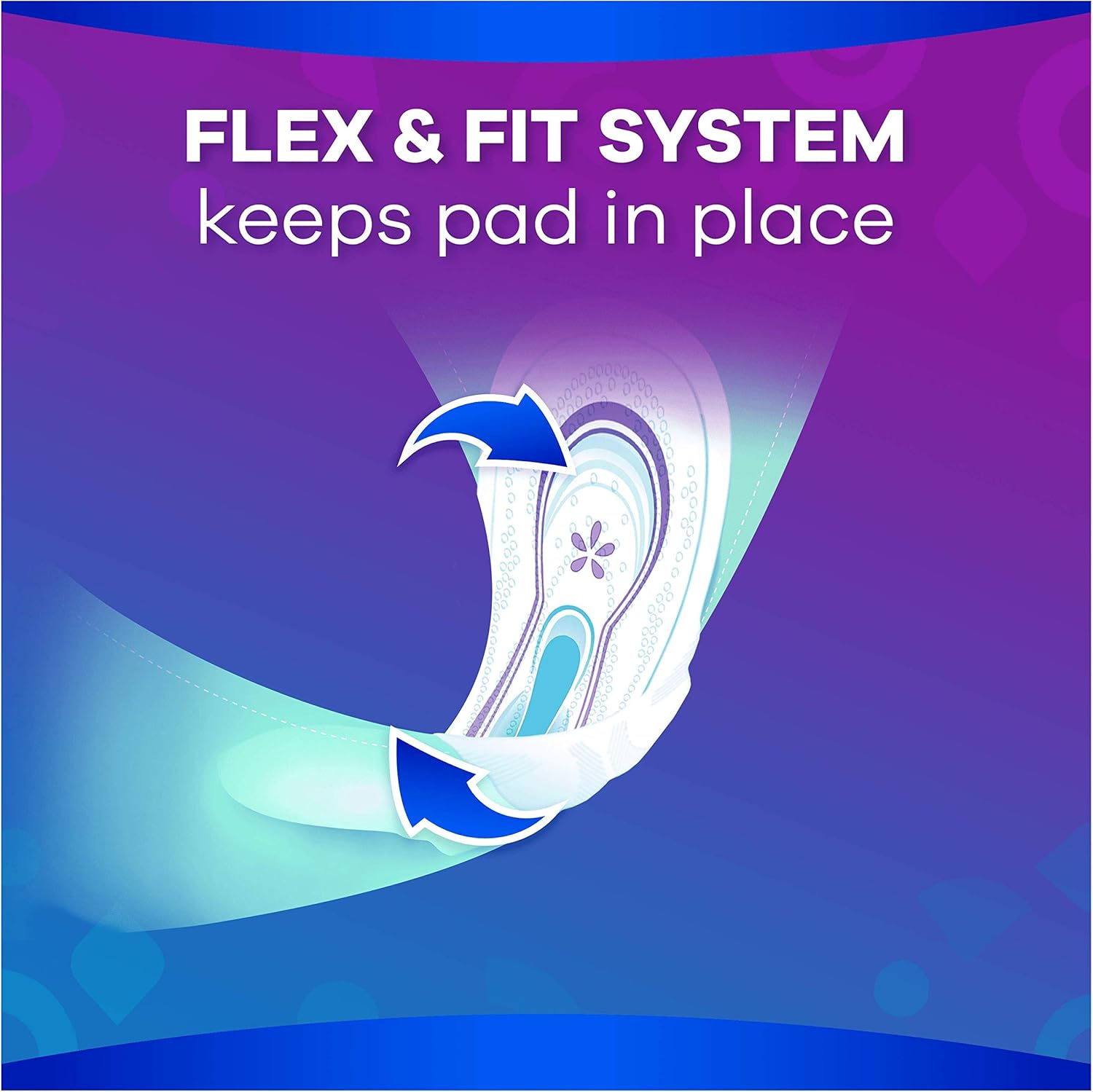 Always Ultra Long Pads Size 2 with Wings 48 Pack flex & fit system