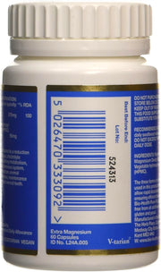 Bio-Health Extra Magnesium capsules bottle barcode 60 capsules