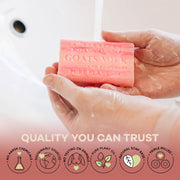 Australian Botanical goat milk raspberry soap bars daily cleansing use