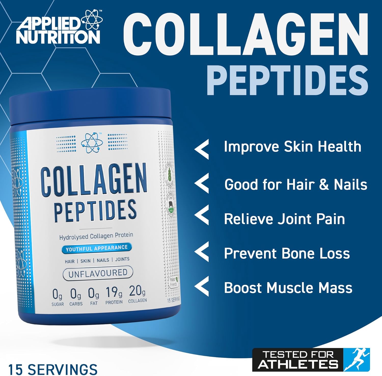 Applied Nutrition Collagen Peptides Powder, Unflavoured - 300g