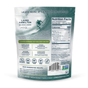 Laird Superfood matcha latte ingredients, barcode & nutrition facts label 227g on white background