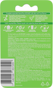 Packaging details of BIOMED Vegan Wax Expanding Dental Floss.