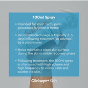 Clinisept+ Post-Treatment Skin Spray - Gentle Hypochlorous Solution - 100ml