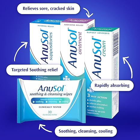 Anusol Soothing Cleansing Wipes with Witch Hazel & Aloe variants