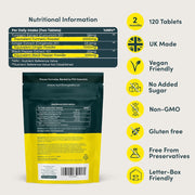 Supplement facts, barcode & ingredients for Turmeric Complex with Ginger & Black Pepper.