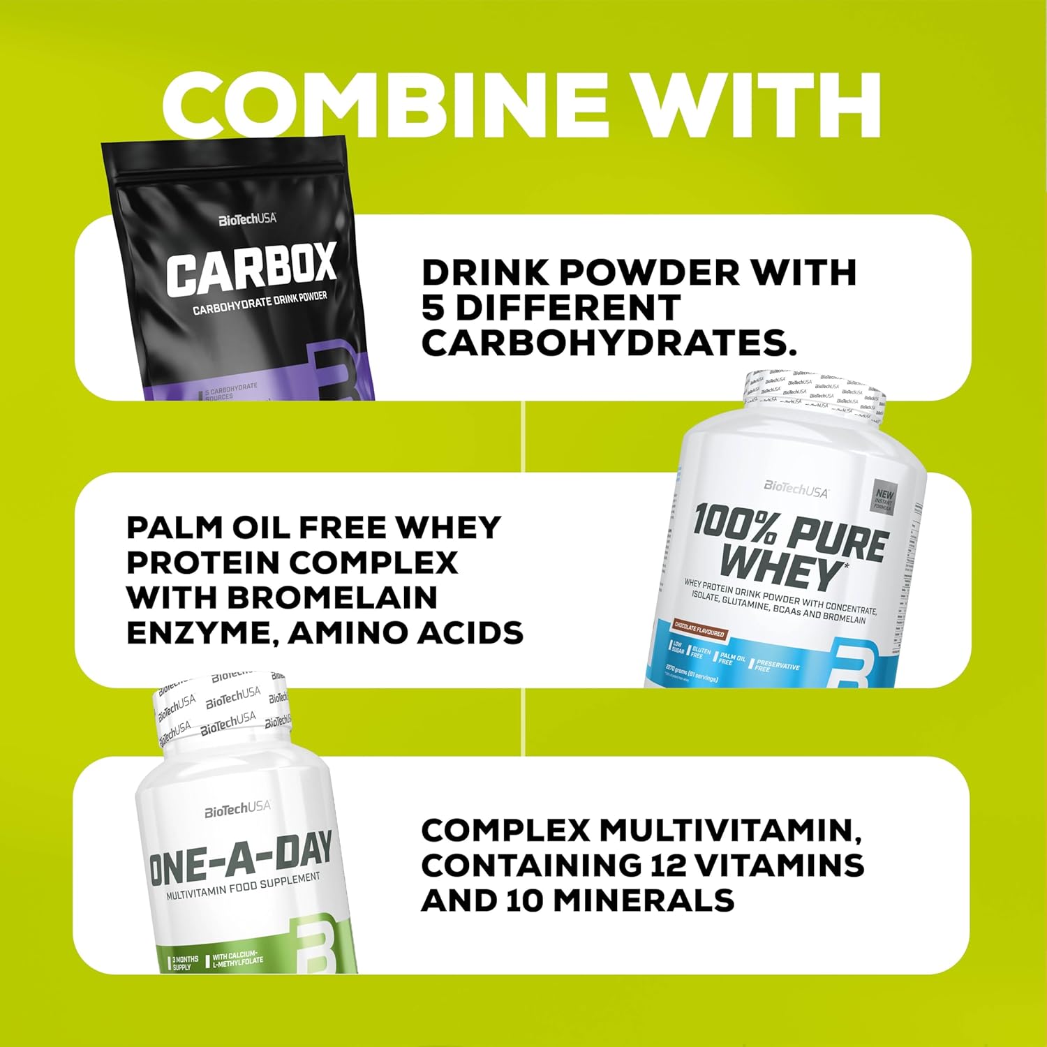 BioTechUSA Creatine Monohydrate Powder, Pineapple Mango - 300g