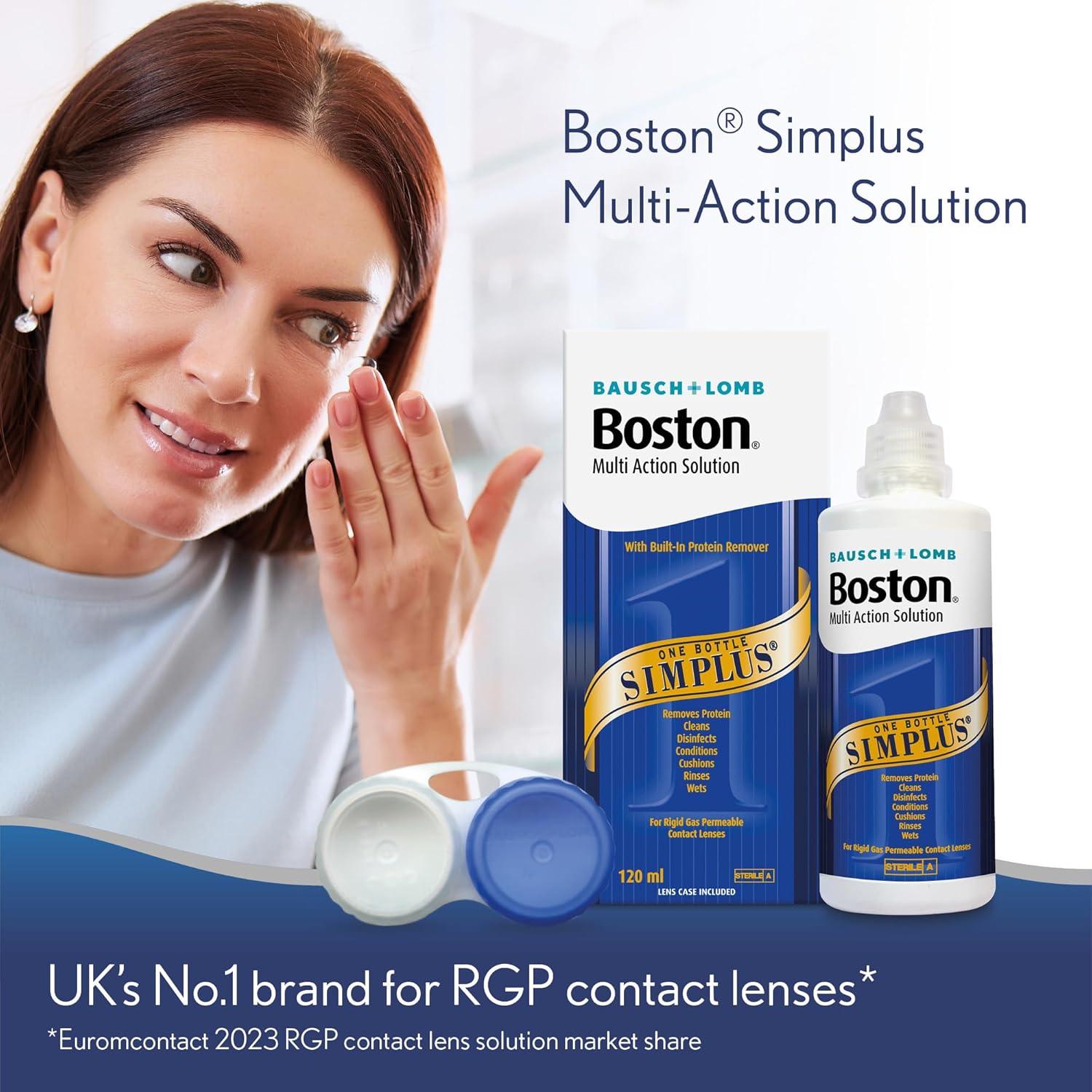 Bausch + Lomb Boston Simplus Multi-Action Solution – 120 ml