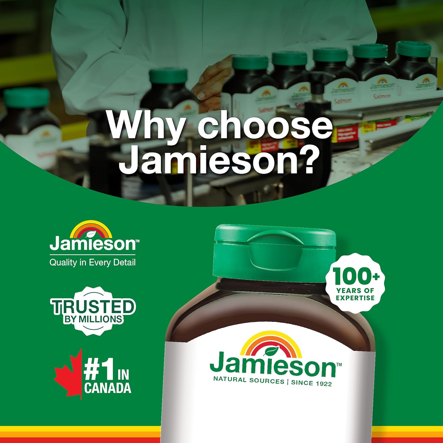 Jamieson Iron 28mg with Folic Acid & C, B Vitamins - 150 Capsules