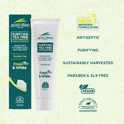 Australian Tea Tree Toothpaste - Fluoride Free & Vegan - 100ml