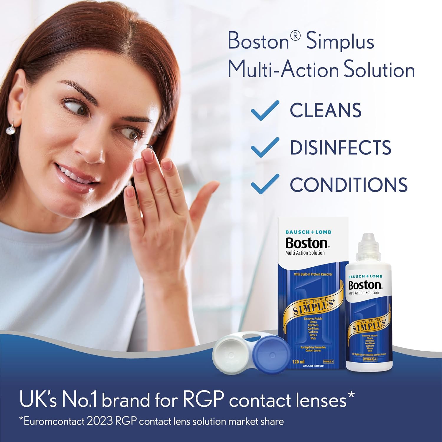 Bausch + Lomb Boston Simplus Multi-Action Solution – 120 ml