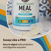 Garden of Life RAW Organic Meal Shake powder tub, Lightly Sweet flavour, 1064g.