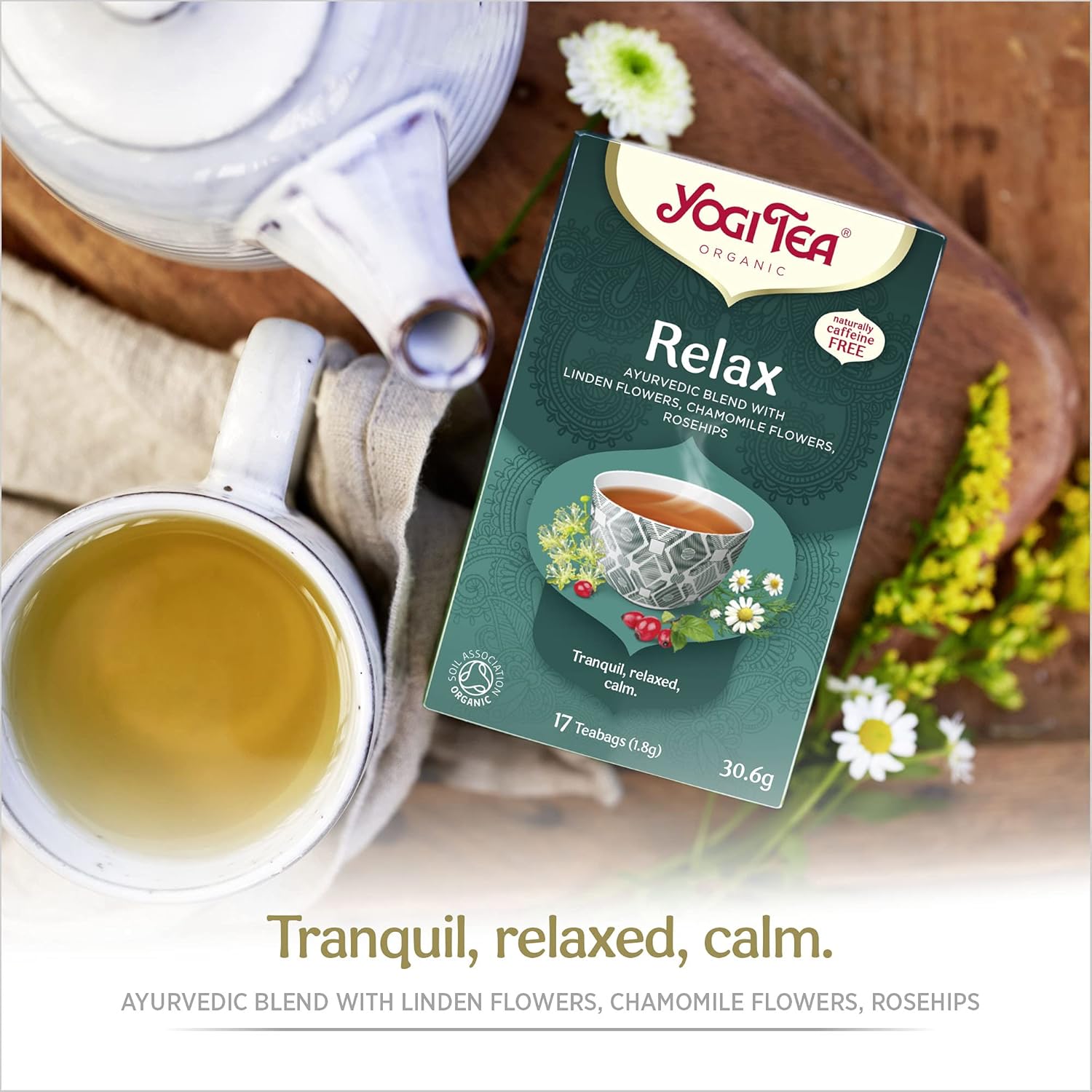 Yogi Tea Organic Relax Herbal Tea - 17 x 1.8g