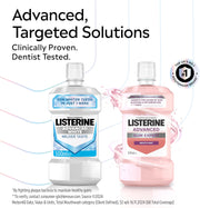 Listerine Advanced Gum Expert Smooth Mint Mouthwash alcohol-free oral rinse bottle 500ml oral care use