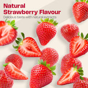 Nutriburst Hair Skin & Nails Gummies - Biotin, Zinc, Vitamin E - Strawberry