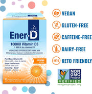 Ener-D Sugar Free Orange Vitamin D Powder Mix box