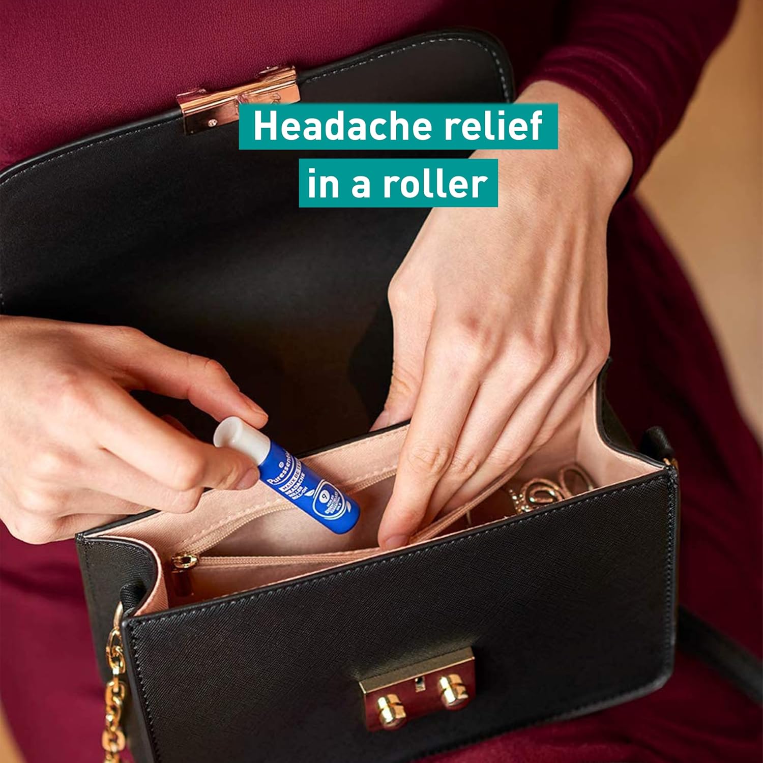 Puressentiel Headache Tension Roll-On with 9 Essential Oils - 5ml