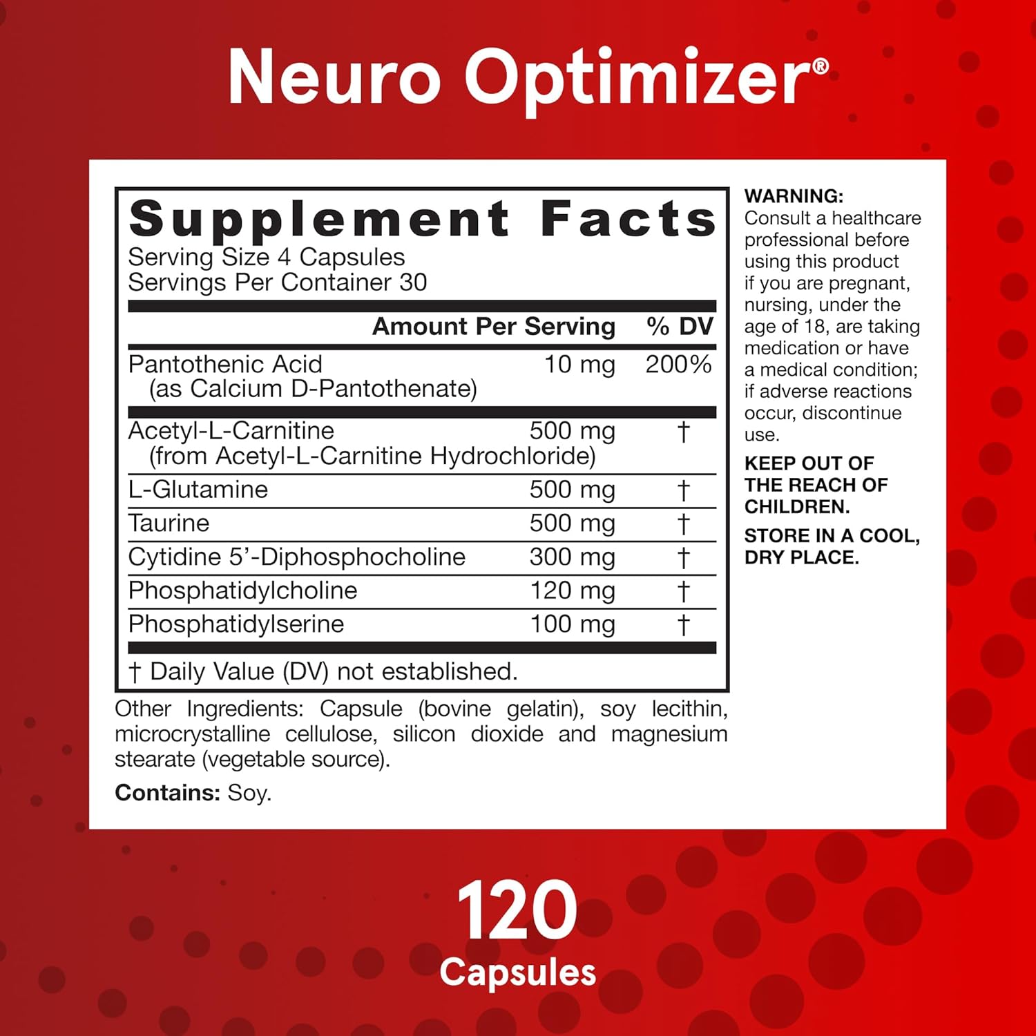 Jarrow Formulas Neuro Optimizer® – 120 Capsules