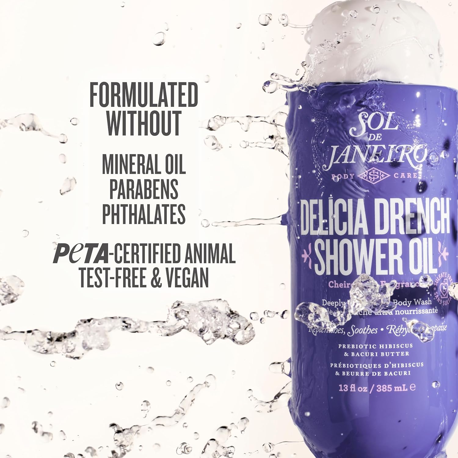 Sol de Janeiro Delicia Drench Shower Oil Body Wash - 385ml