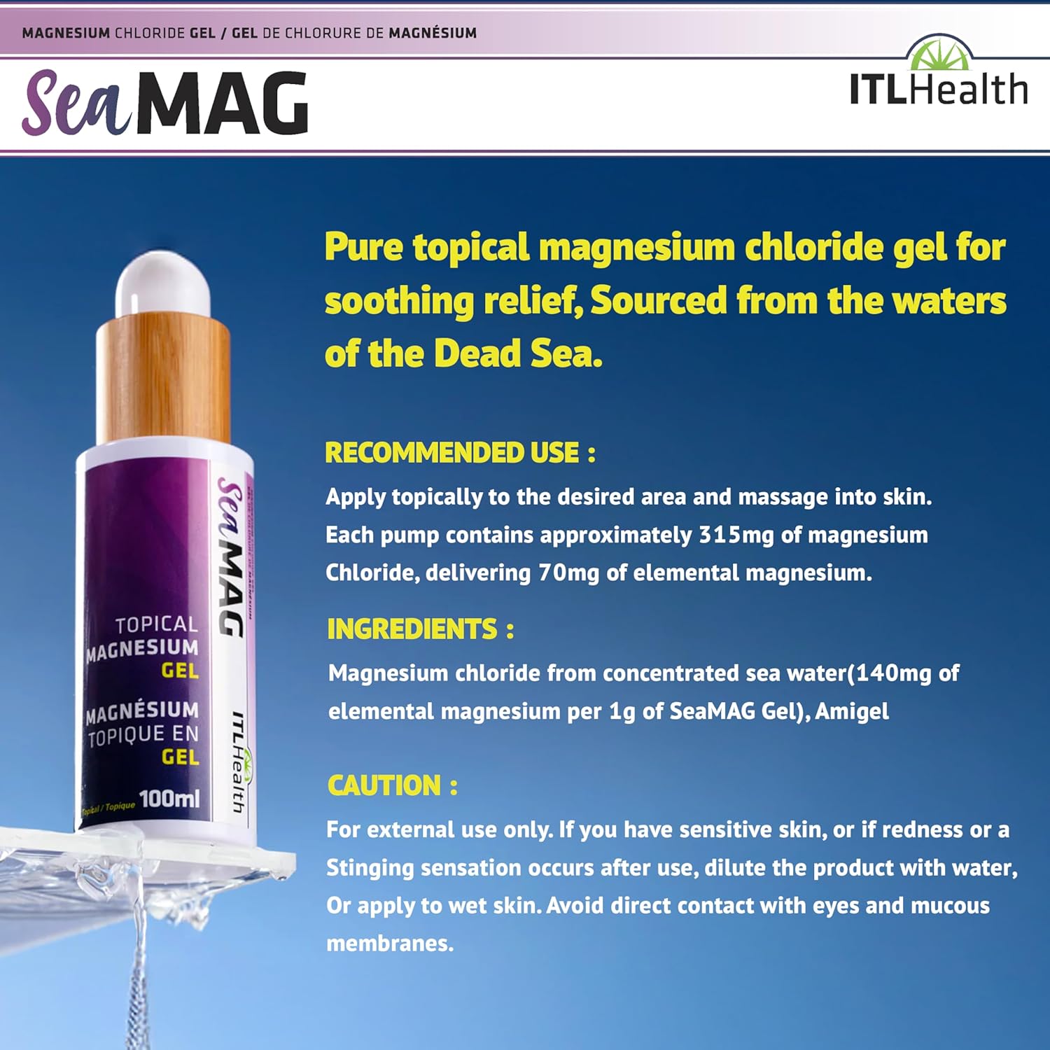 MAG365 SeaMAG Topical Magnesium Gel - 100ml