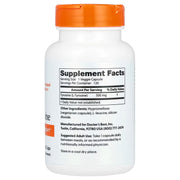 Back: Supplement facts panel for Doctor's Best L-Tyrosine bottle, showing ingredients and dosage.