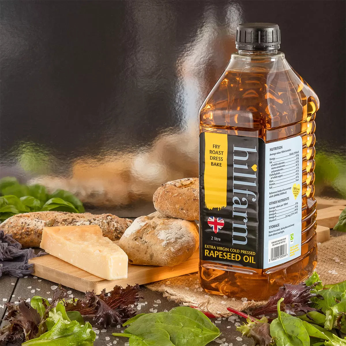 Cold Rapeseed Oil Hillfarm Extra Virgin Cold Pressed Rapeseed Oil 2L – Organic Bargains