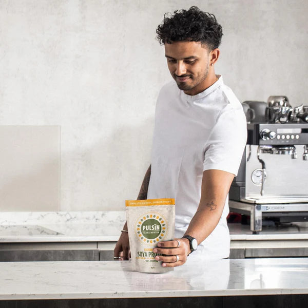 Pulsin Unflavoured Vegan Soya Protein Powder - 1kg, 9g Protein per Serving