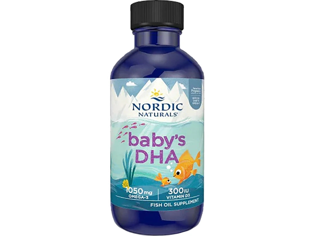 Nordic Naturals Baby's DHA with Vitamin D3 Unflavored Liquid 60ml bottle.