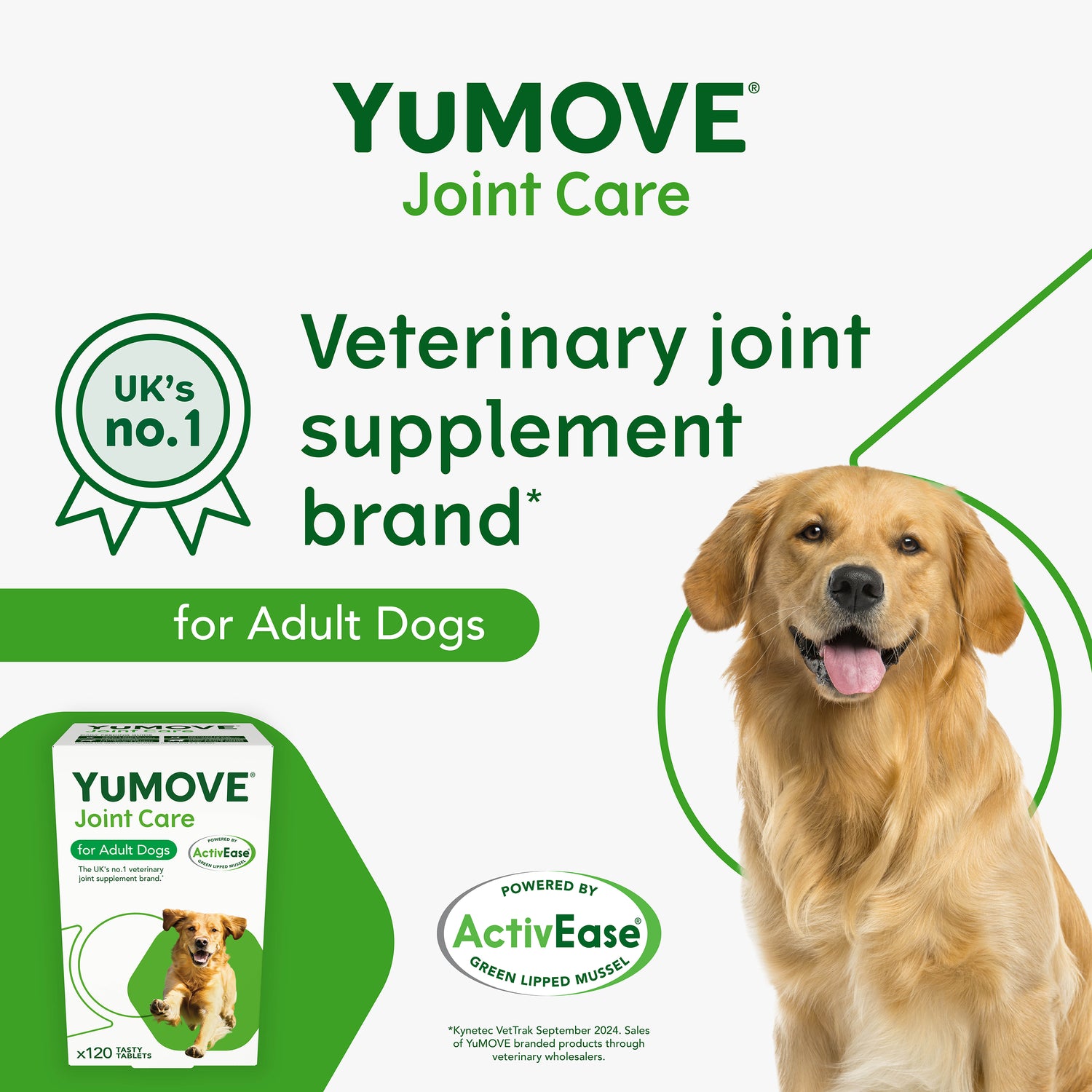 YuMOVE Adult Dog Joint Care Tablets - 120 Tablets
