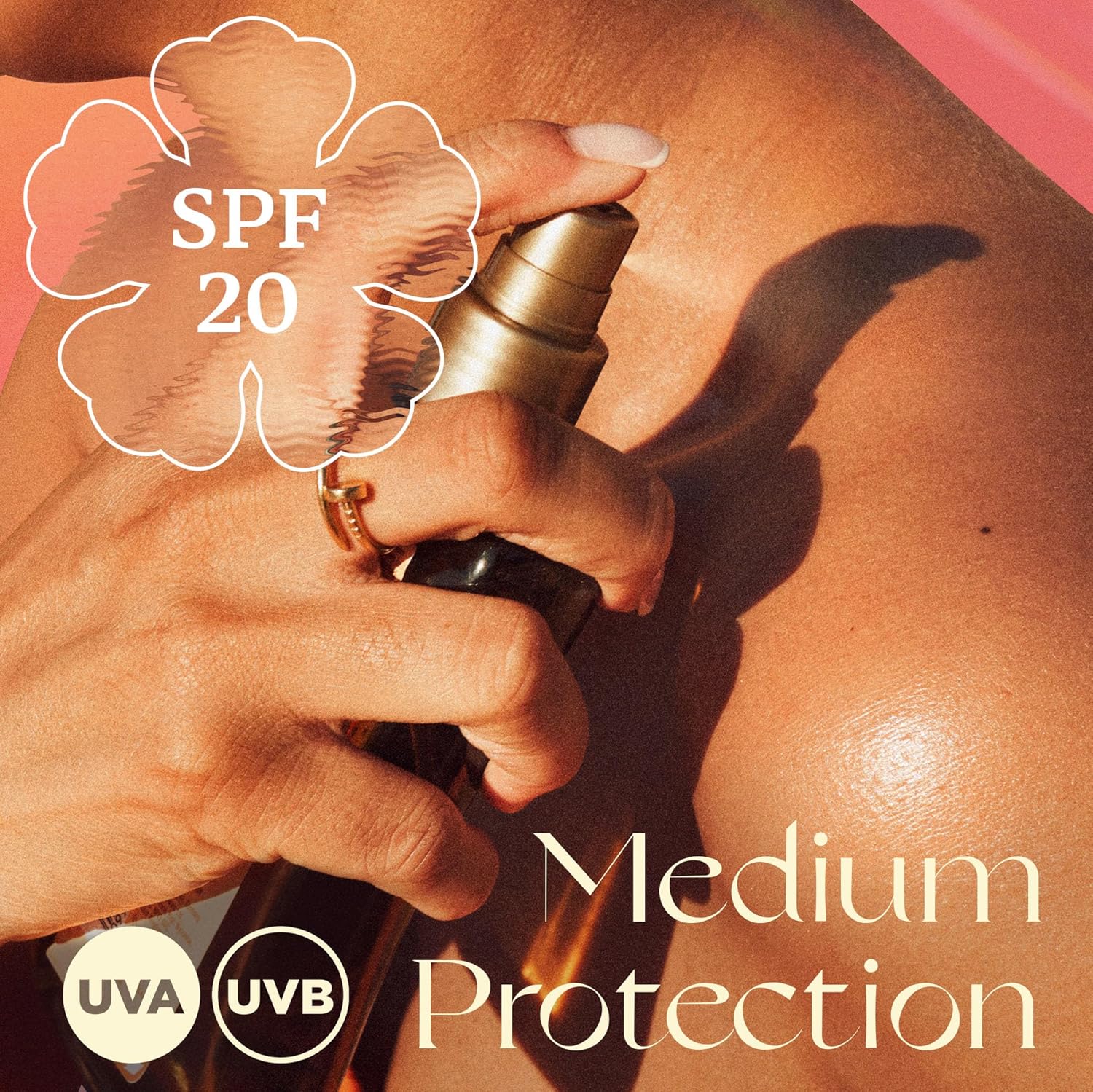 Hawaiian Tropic Glowing Protection SPF20 Dry Oil Gel Spray 200ml usage instructions