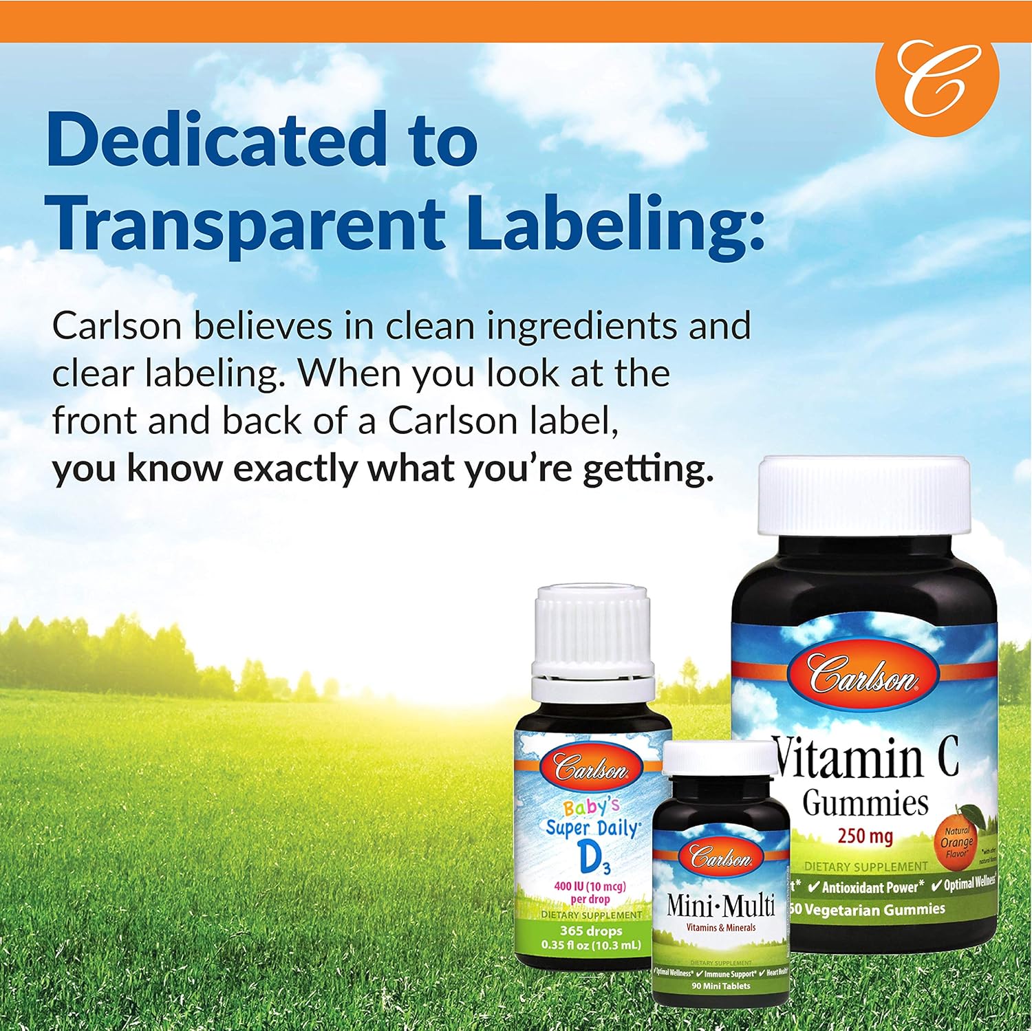 Carlson Vitamin D3 2000 IU Softgels 