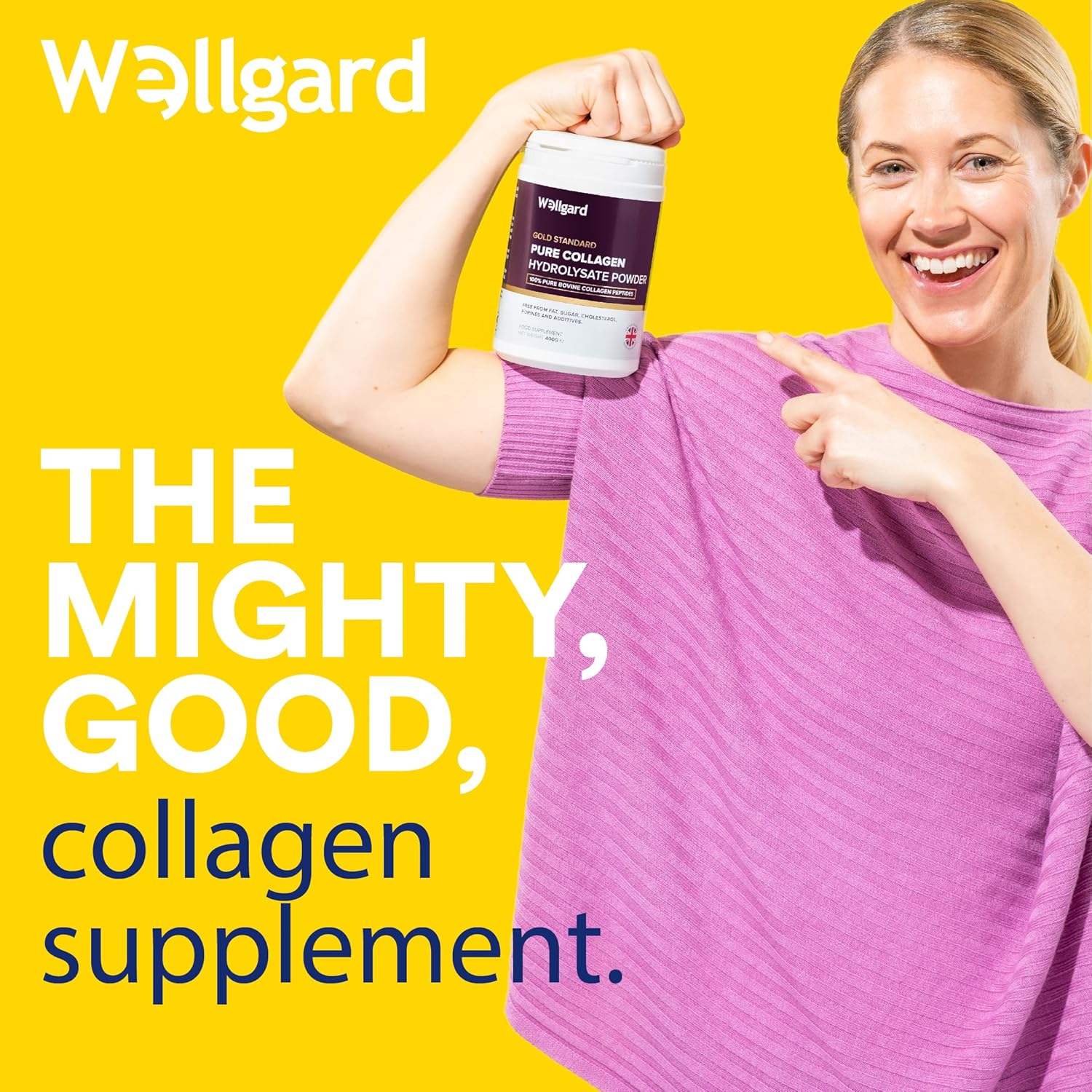 Wellgard Pure Bovine Collagen Peptides Powder, Hydrolysed - 400g