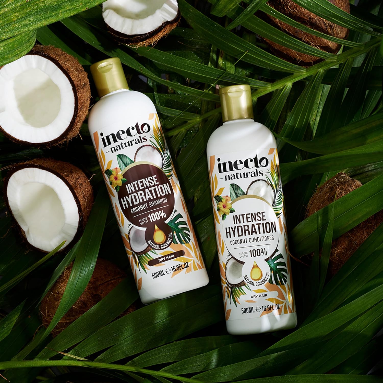 Inecto Naturals Intense Hydration Coconut Conditioner bottle coconut fragrance 500ml hair conditioning and daily care use