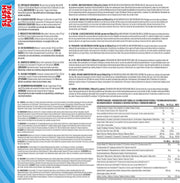 Supplement facts and directions for ABE Pre-Workout 375g.