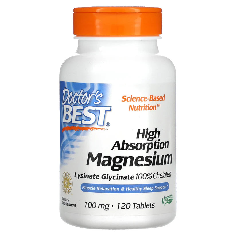 High Absorption Magnesium, 100mg Tablets