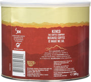 Supplement Facts & Ingredients Image: Kenco Decaf instant coffee granules ingredients label & barcode 500g tin