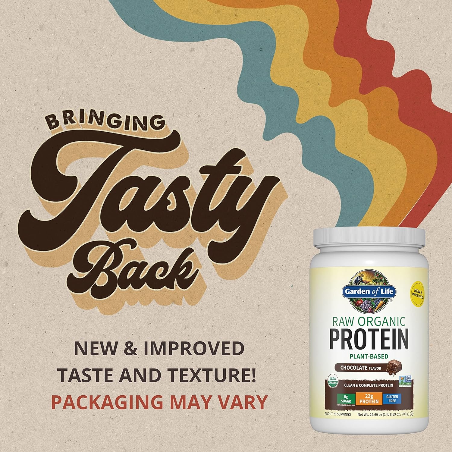 Garden of Life Raw Organic Vegan Protein Powder Chocolate – 700g